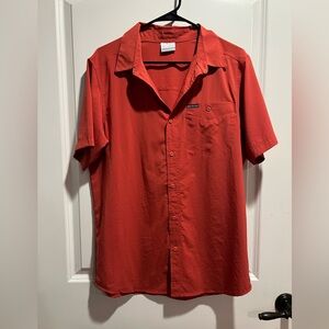 Men's burnt orange Columbia shirt